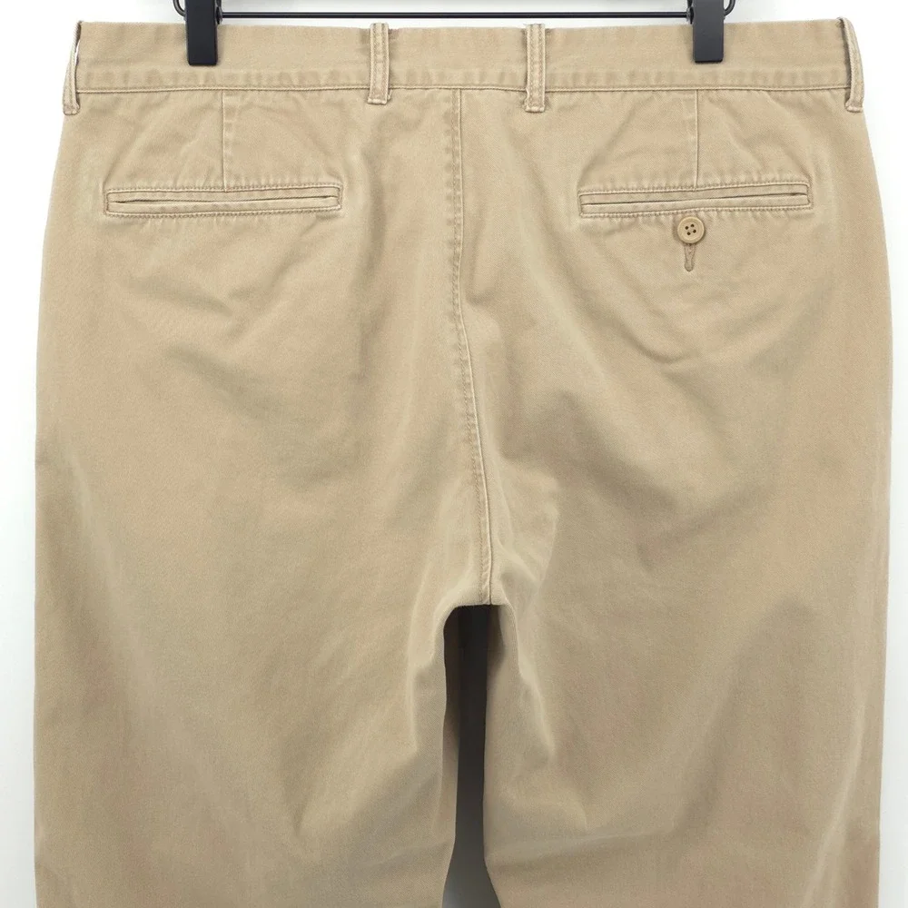 J.Crew The Sutton Men Pants 34x30 Khaki Tan Straight Leg Chino Business Casual